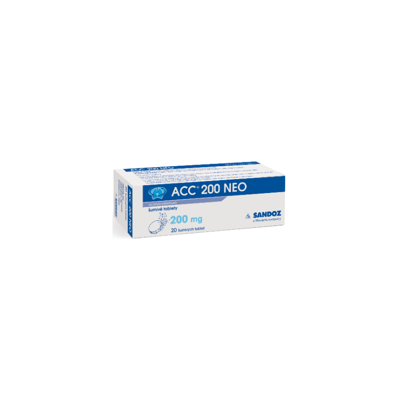 ACC NEO 200 mg 20 šumivých tablet