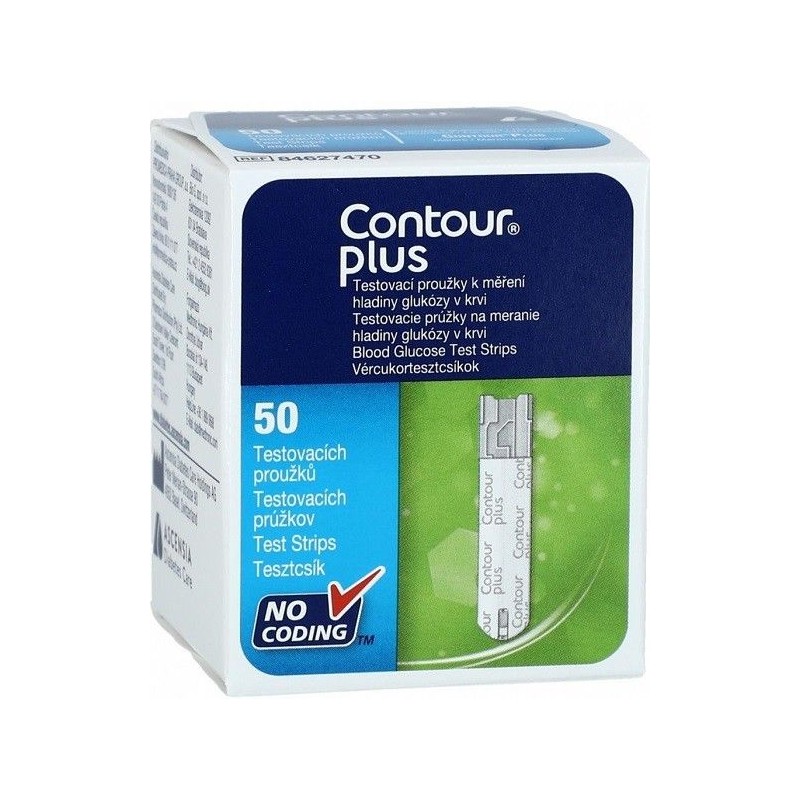 Contour plus testovací proužky 50 ks