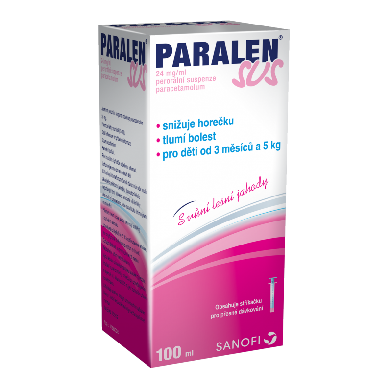 PARALEN SUS 24 mg/ml suspenze 100 ml