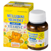 DR. MÜLLER Müllerovi medvídci s příchutí citronu a vitaminem C 45 tablet