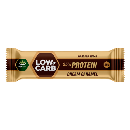 TOPNATUR Low carb tyčinka proteinová karamel 40 g