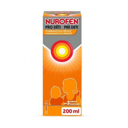 NUROFEN Pro děti 20 mg/ml pomeranč suspenze 200 ml