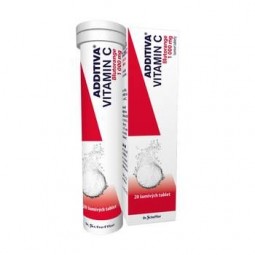 ADDITIVA Vitamin C 1000 mg červený pomeranč 20 šumivých tablet