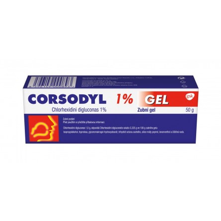 CORSODYL 1% zubní gel 50 g