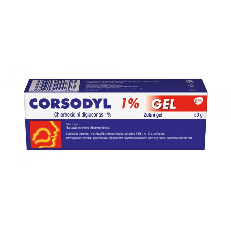 CORSODYL 1% zubní gel 50 g