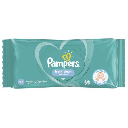 Pampers vlhčené ubrousky Fresh Clean 52 ks