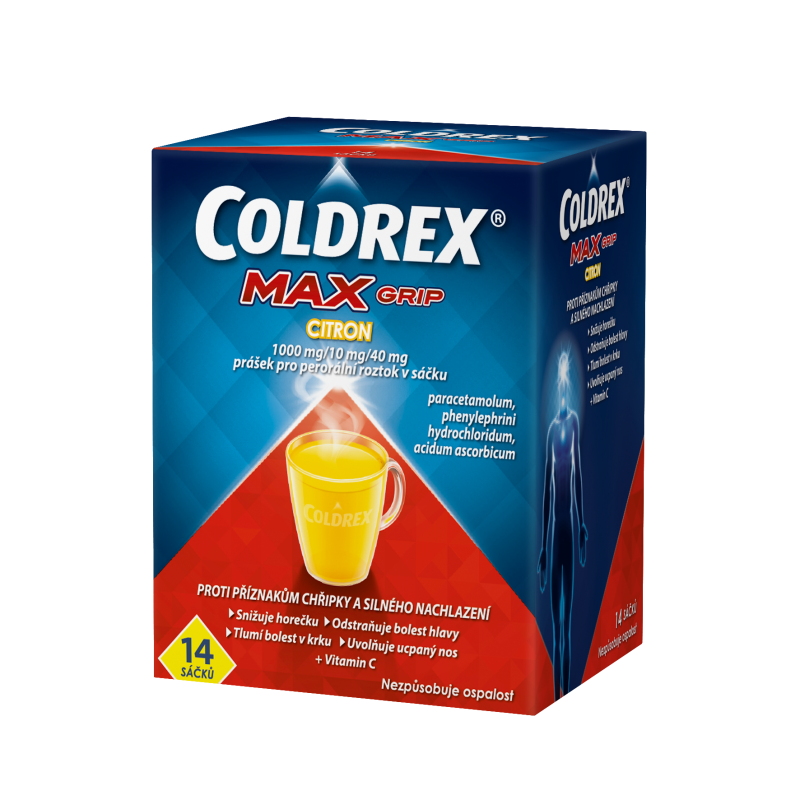 COLDREX Maxgrip citron 14 sáčků