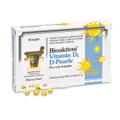 BIOAKTIVNÍ Vitamin D3 D Pearls 20 mcg 80 kapslí