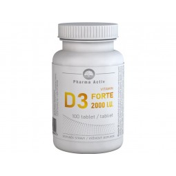 PHARMA ACTIV Vitamín D3 2000 I.U. forte 100 tablet