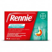 RENNIE Spearmint 680 mg/80 mg bez cukru 36 žvýkacích tablet