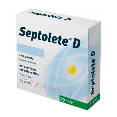 SEPTOLETE D 1 mg 30 pastilek