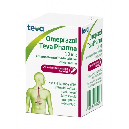 OMEPRAZOL Teva Pharma 10 mg 28 tobolek