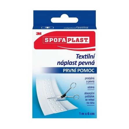 3M SPOFAPLAST Textilní náplast pevná 1mx8cm