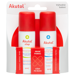 AKUTOL sprej + STOP sprej duopack 2x60 ml