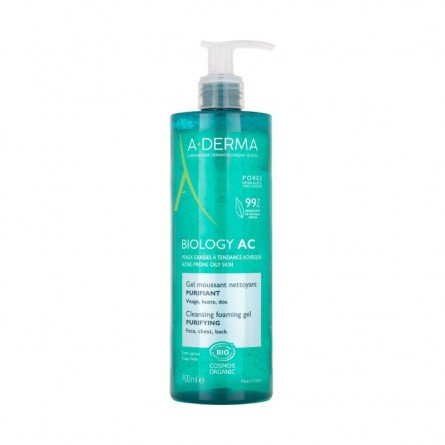 A-DERMA Biology AC Čistící pěnivý gel 400 ml