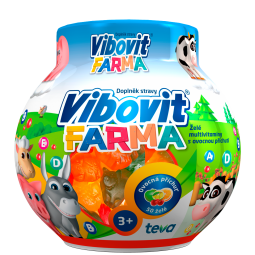 VIBOVIT Farma želé s ovocnou příchutí 50 ks