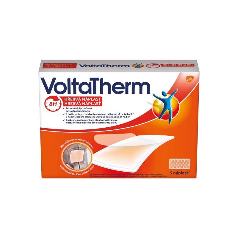 VoltaTherm hřejivá náplast - úleva od bolesti zad 5ks