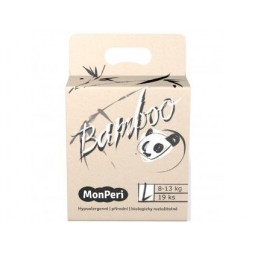 MonPeri Bamboo dětské bambus.plenky L 8-13kg 19ks
