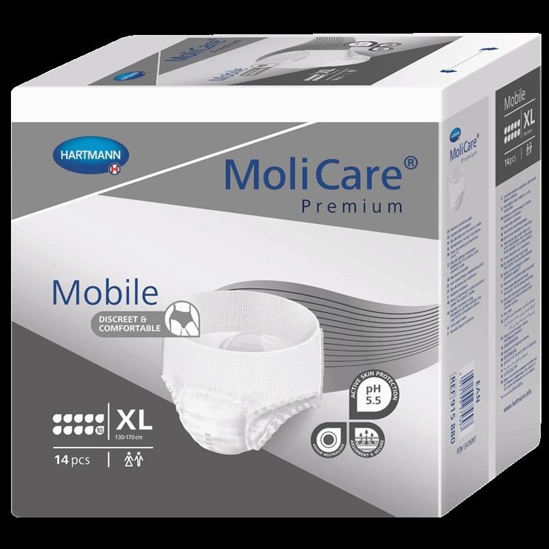MoliCare Mobile 10 kapek vel. XL inkontinenční kalhotky 14 kusů
