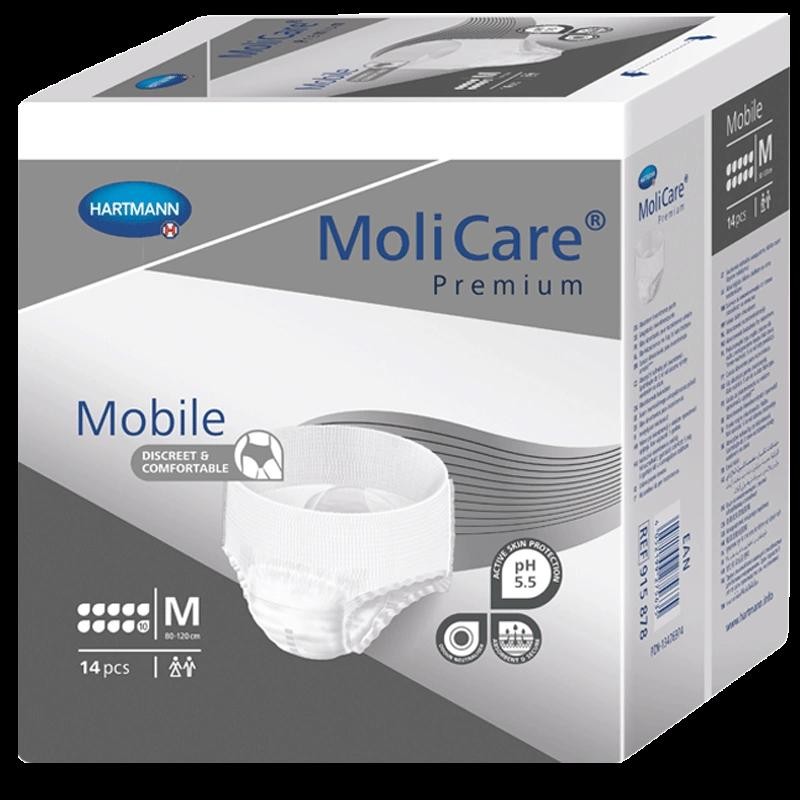 MoliCare Mobile 10 kapek vel. M inkontinenční kalhotky 14 kusů