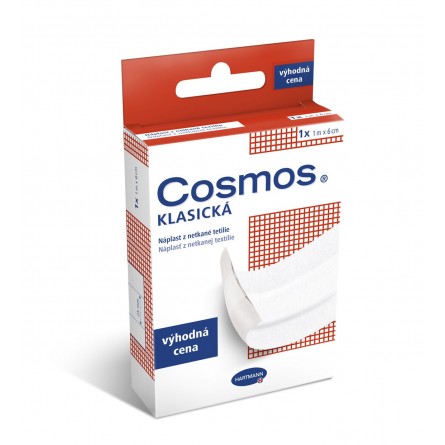 COSMOS Klasická náplast z netkané textilie 1 m x 6 cm 1 ks