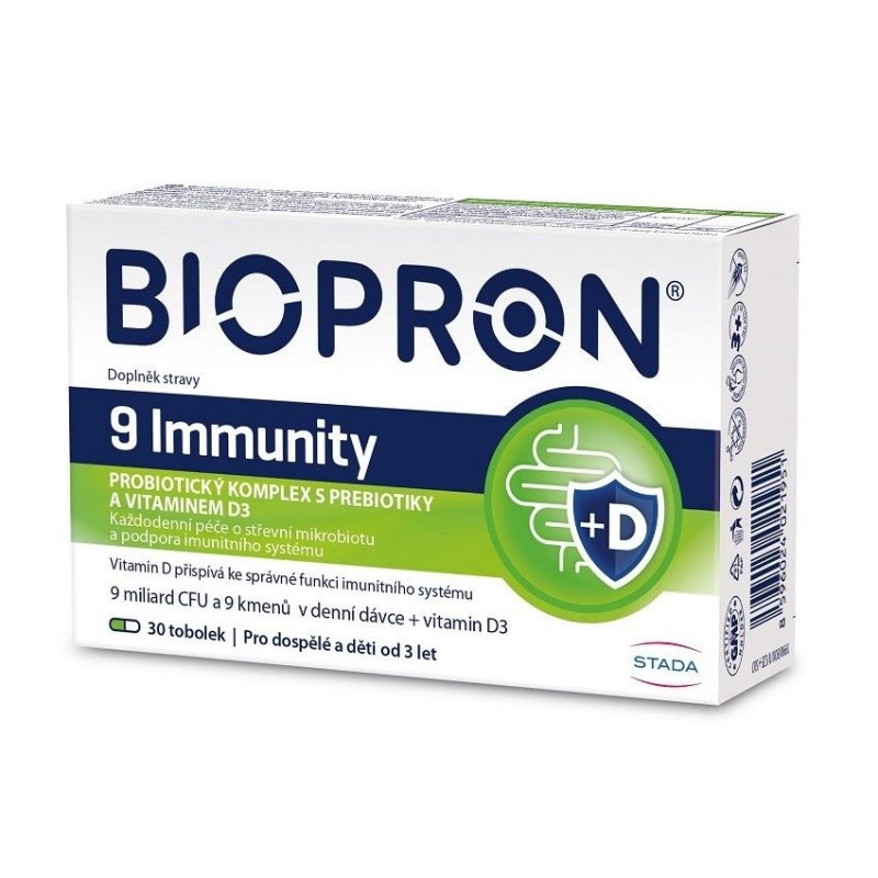BIOPRON 9 Immunity s vitaminem D3 30 tobolek