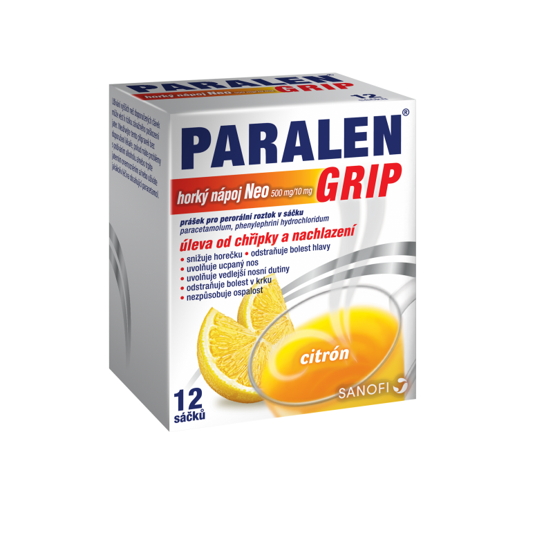 PARALEN Grip horký nápoj neo citrón 12 sáčků
