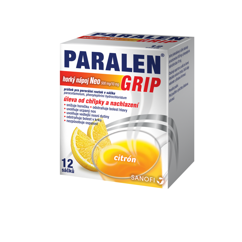 PARALEN Grip horký nápoj citrón neo 12 sáčků