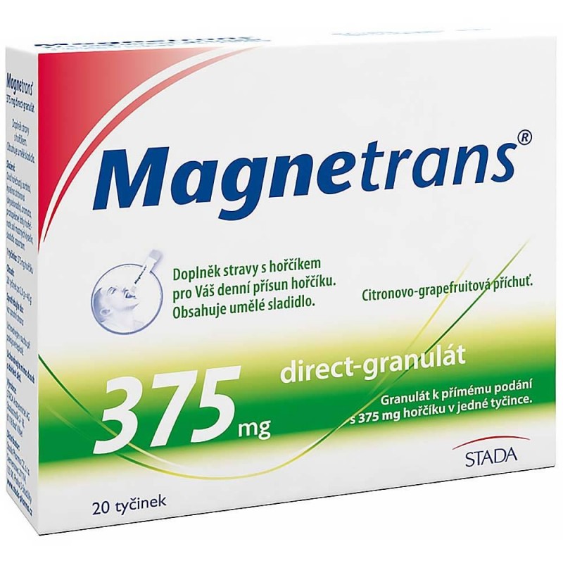MAGNETRANS 375 mg granulát 20 tyčinek