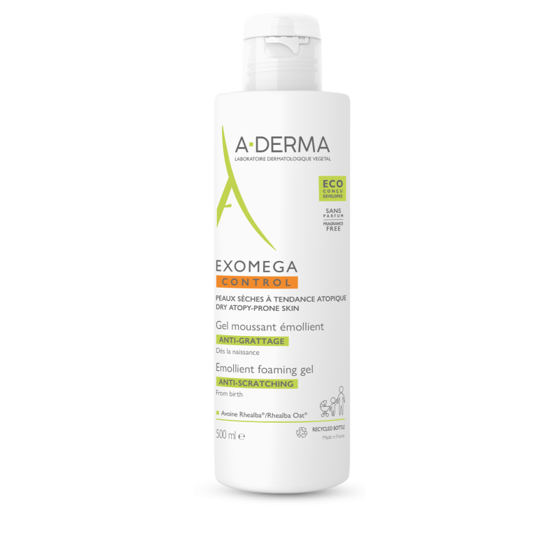 A-DERMA Exomega CONTROL Zvláčňující pěnivý gel 500 ml