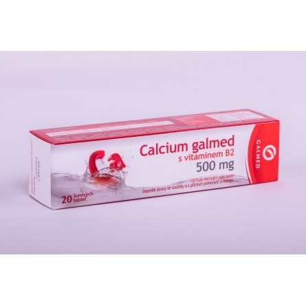 GALMED Calcium 500 mg 20 šumivých tablet