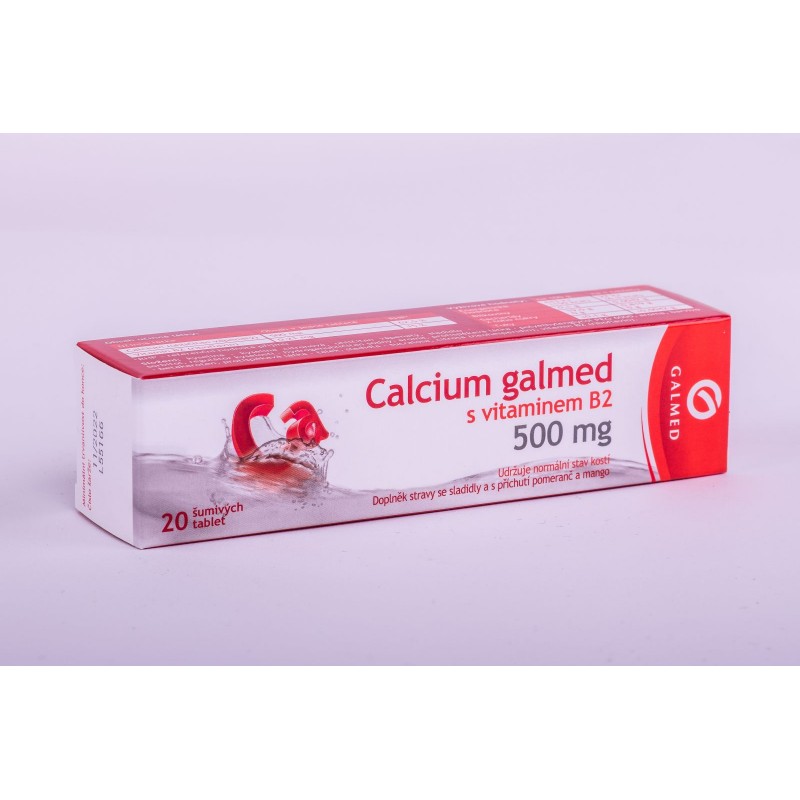 GALMED Calcium 500 mg 20 šumivých tablet