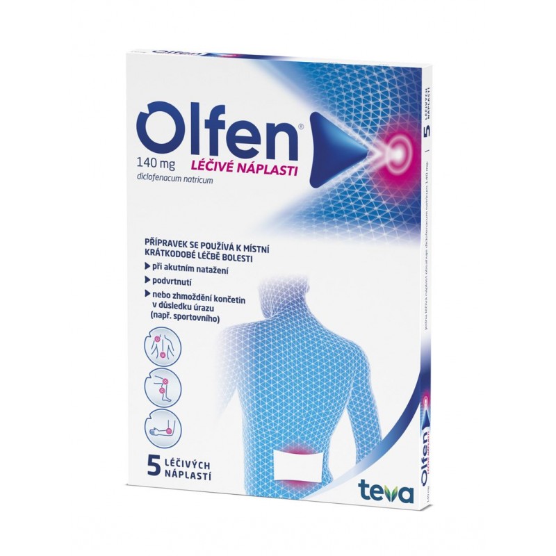 OLFEN 140 mg 5 léčivých náplastí