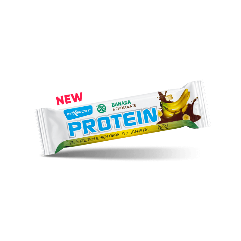 MAXSPORT Protein Bar banán a čokoláda 50 g