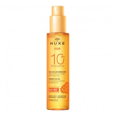 NUXE Sun Bronzující olej SPF 10 obličej tělo 150 ml