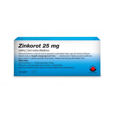 ZINKOROT 25 mg 50 tablet