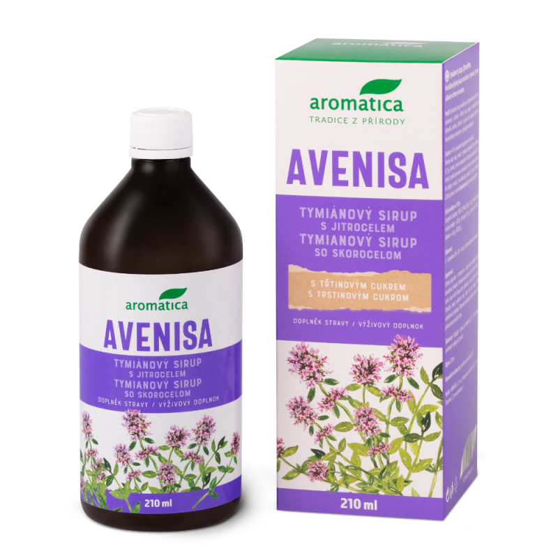 AROMATICA Avenisa tymiánový sirup s jitrocelem 210 ml
