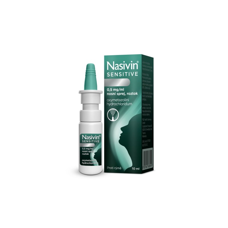 NASIVIN Sensitive 0,5 mg/ml nosní sprej 10 ml
