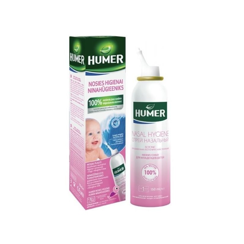 HUMER Hygiena nosu 100% mořská voda pro děti 150 ml