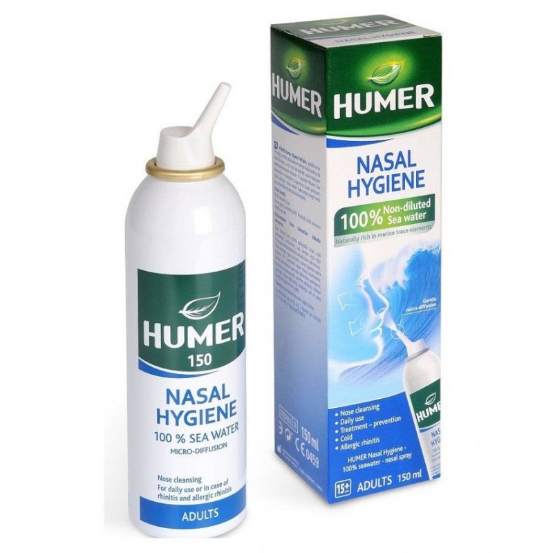 HUMER Hygiena nosu 100% mořská voda pro dospělé 150 ml