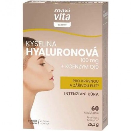 MAXI VITA Beauty Kyselina hyaluronová + koenzym Q10 60 kapslí