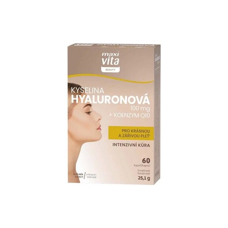 MAXI VITA Beauty Kyselina hyaluronová + koenzym Q10 60 kapslí