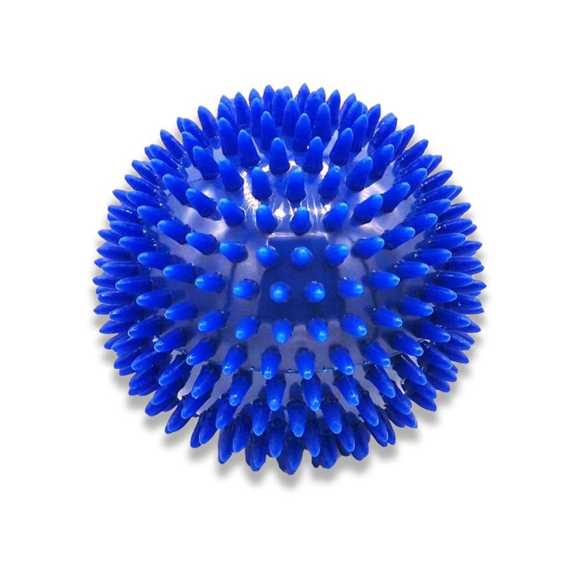 Rehabiq Masážní míček ježek 10 cm 1 ks modrý