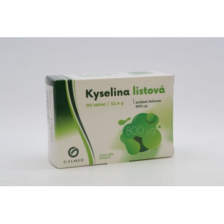 GALMED Kyselina listová 800 mcg 90 tablet