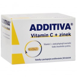 ADDITIVA Vitamin C + zinek 80 tobolek