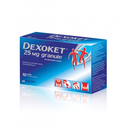 DEXOKET 25 mg granule 10 sáčků