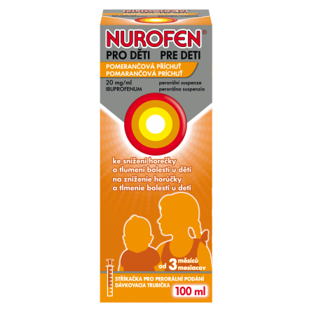 NUROFEN Pro děti 20 mg/ml pomeranč suspenze 100 ml