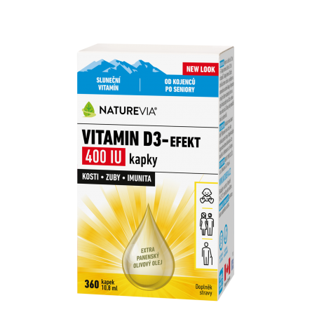 NATUREVIA Vitamin D3-efekt 400 IU kapky 10,8 ml