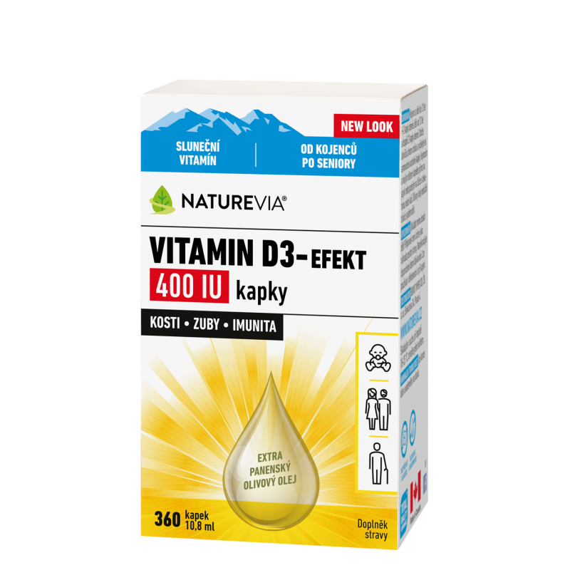 NATUREVIA Vitamin D3-efekt 400 IU kapky 10,8 ml