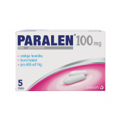 PARALEN 100 mg 5 čípků